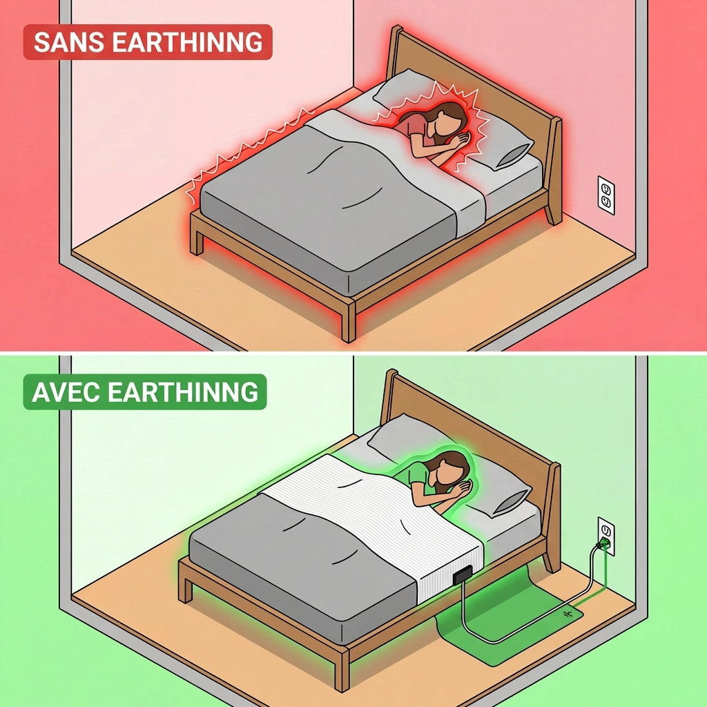 Zéro-Volt™ Drap d'Earthing